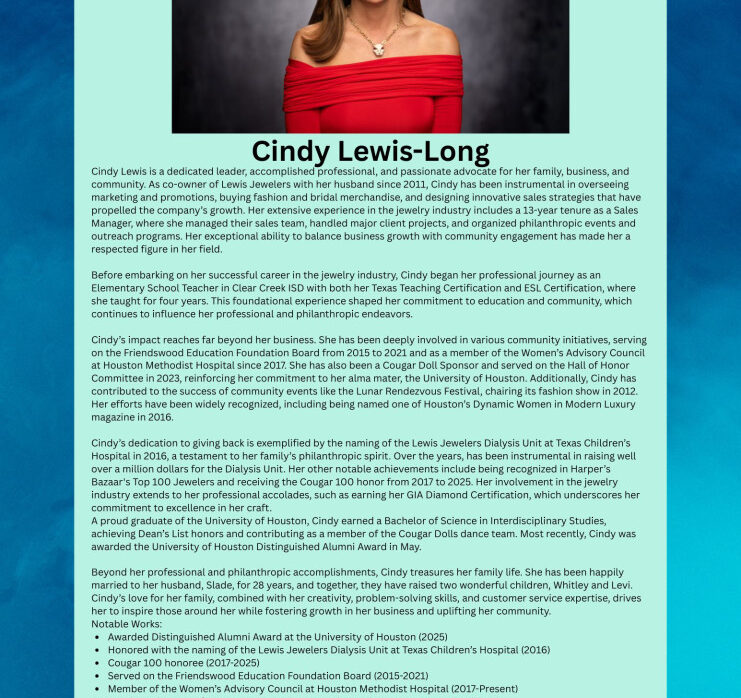 Cindy Lewis-Long