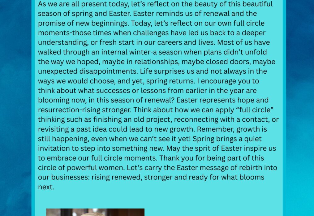 President’s Second Quarter Message 2026